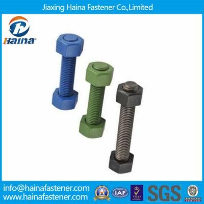 ASTM A193-B7 Stud Bolt with A194 2h Heavy Hex Nut