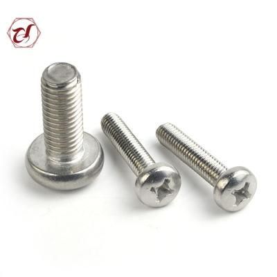 DIN7985 304 Jp Bolt Thread Machine Screw Phillips Head Screw