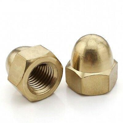 Stainless Steel DIN1587 Hexagon Top Brass Decorative Hex Dome Head Copper Yellow Brass Cap Acorn Hex Nut High Quality