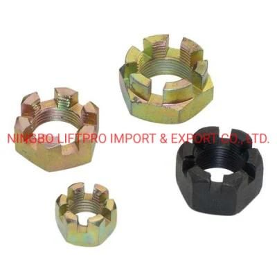 Stainless Steel SS304 316 Hex Slotted Nuts Customized Grooved Hex Slotted Nuts