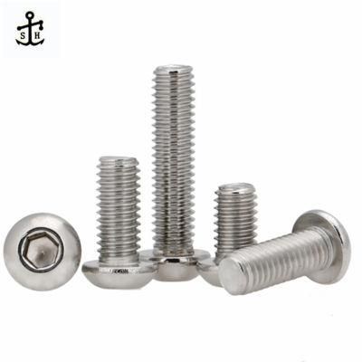 Hot Sale Carbon Button Stainless Steel Machine Hex Socket Pan Head Screw