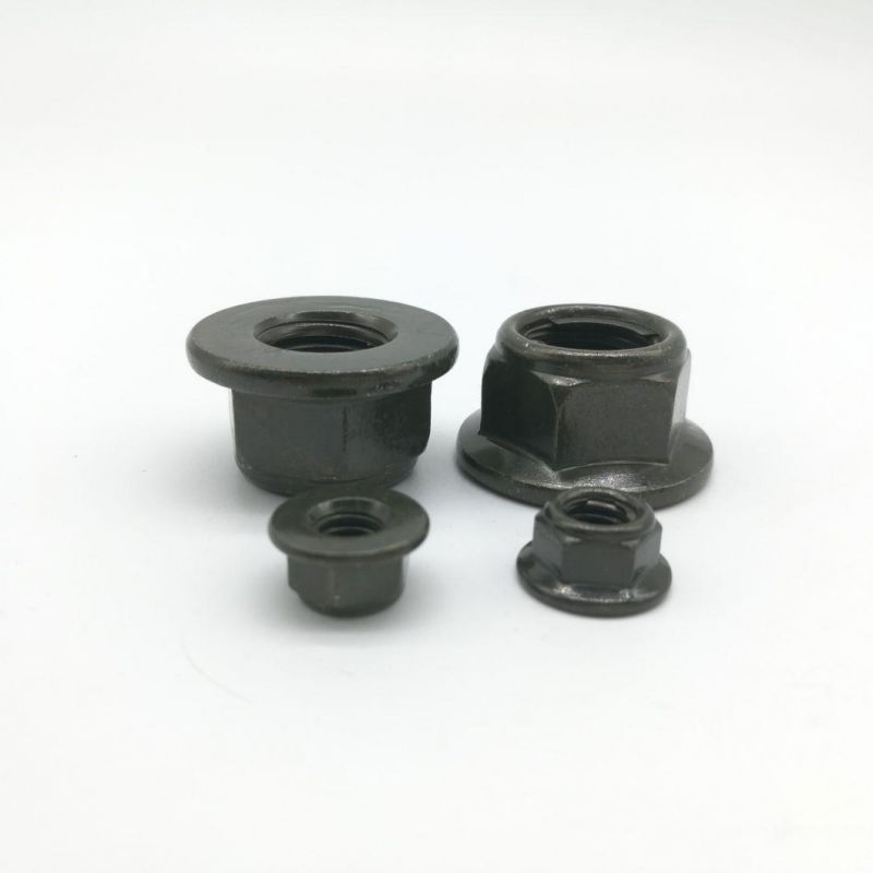 Army Green Zinc Hex Flange Nut Plated