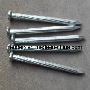 Galvanized Helical Shank Checkered Head Concrete Steel Nails