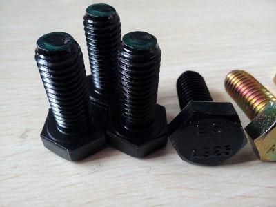 Black Grade10.9 M30 En 14399 Hr/Hv Heavy Hexagon Head Bolt/Heavy Hex Bolt Carbon Steel 42CrMo/B7