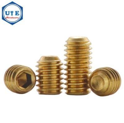 Brass Allen Grub Set Screw Headless Socket Grub Screw with Cup Point Made in China DIN916