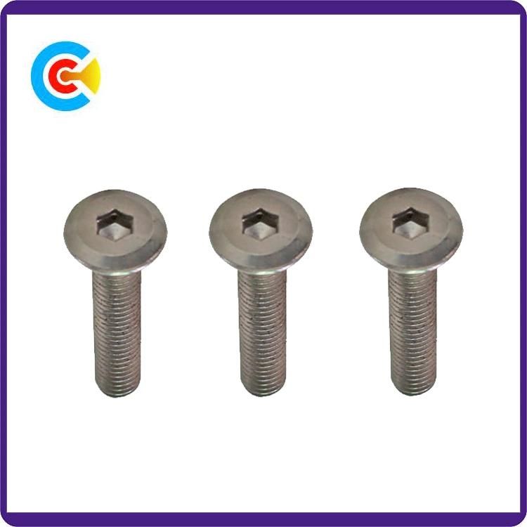 Galvanized Grub Screw Socket Cap Screw Button Head Screw