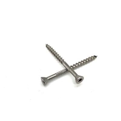 SS304 SS316 Stainless Steel Countersunk Flat Head Wood Screw Deck Screw with Cutting Tail