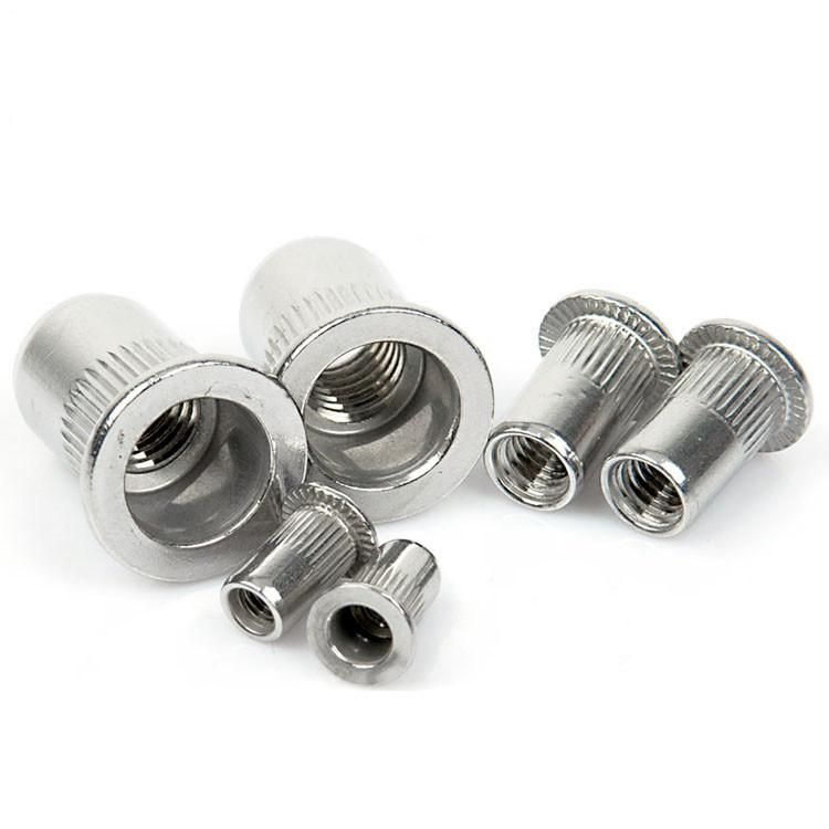 Stainless Steel Flat Head Knurled Rivet Nut