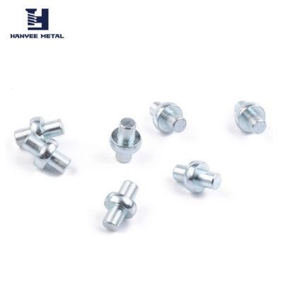 Color Zinc Flat Head Solid Steps Rivet