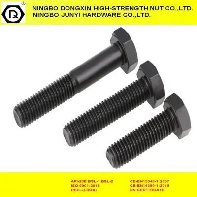 8.8 DIN933 Black Fastener Full Thread Hex Head Bolt