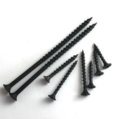Black Steel 304 Gypsum Board Fasteners 3.5X25 Black Drywall Screw