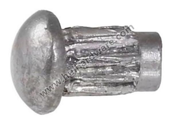 High Quality Round Head Copper Solid Rivets with Knurlling