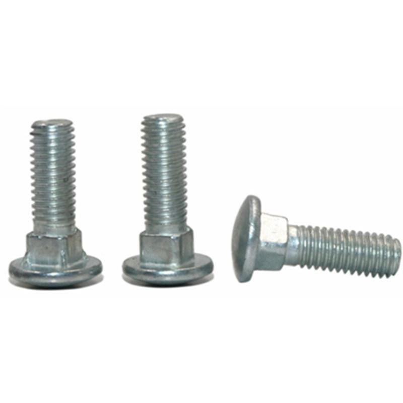 Carbon Steel Round Head Blue Zinc Plated Carriage Bolts