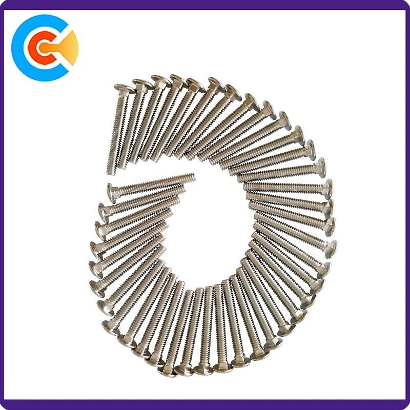 Professional Metric Steel Full Thread Carriage Screw Square Neck Screws