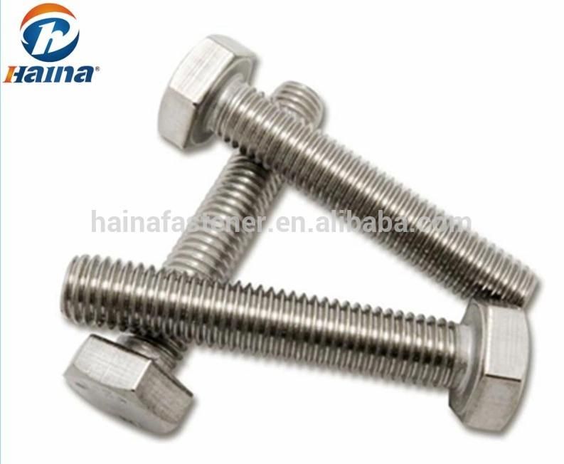 High Quality Fastener Hardware Grade 8.8 Stainless Steel Carbon Steel DIN931 DIN933 Hex Head Nut and Bolt