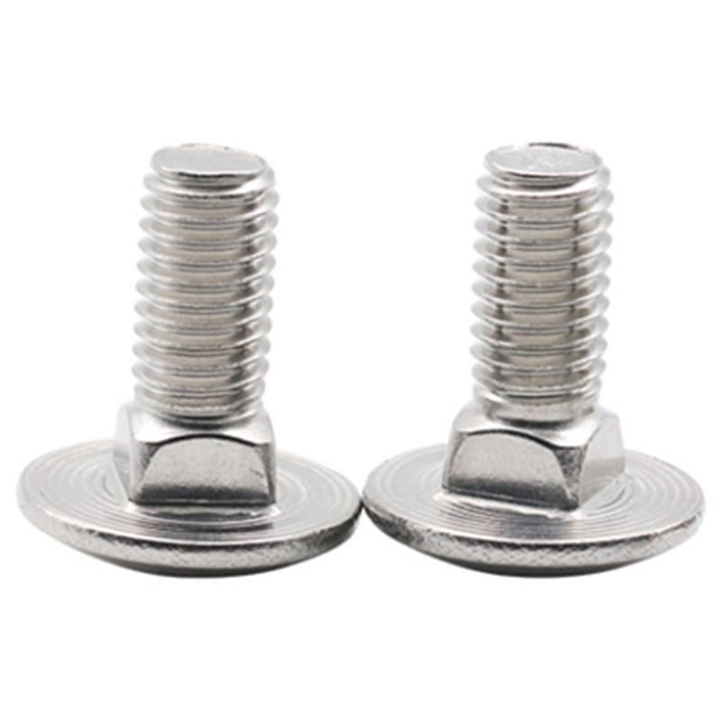Carriage Bolt Carbon Steel Grade 4.8 Coach Bolt Galvanized DIN 603 Carriage Bolts Round Head Square Neck Bolt Stainless Steel Mushroom Head Bolt