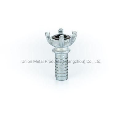 Universal Crowfoot Hose End Barb Zinc Plated Steel 4 Claws Air Hose Coupling