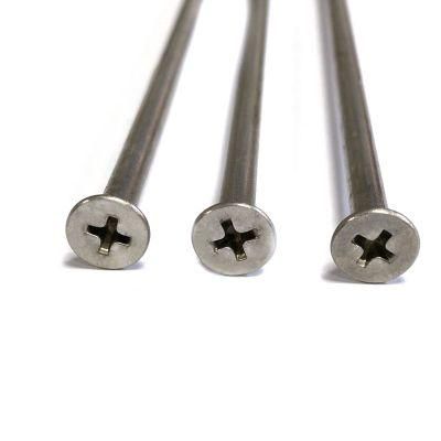 Stainless Steel Cross Recessed Phillips Flat Countersunk Head Extra Long Screws