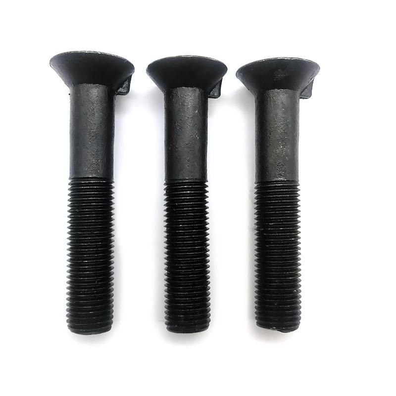 DIN604 Flat Countersunk Head Nib Bolts GB/T11 Conbon Steel Black Oxide Mortise Bolts Made in China