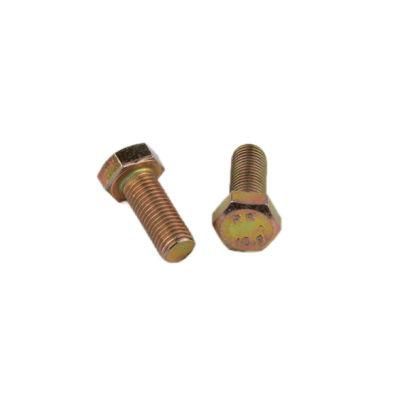 DIN933 Hex Bolt Gr. 8.8 with Yellow Zinc Plated M12X30