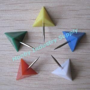 Wholesale 21mm Assorted Colored Triangle Shape Push Pin