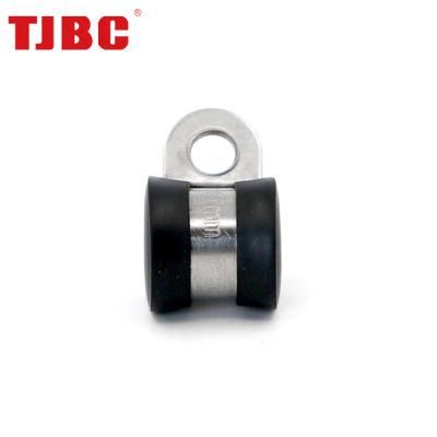 EPDM Rubber Lined P Clip Water Pipe Tube Hose Clamp Holder/Rubber Lined P Clamps/Stainless Steel EPDM Rubber Lined Hose Clamp
