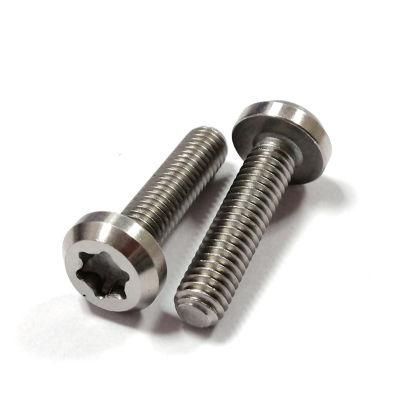 M6 25mm CNC Turning Custom PF Head Six Lobe Torx Screw