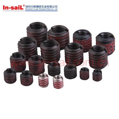 Screwlocking External Thread Insert Nut Slotted for Aluminium Light Alloy