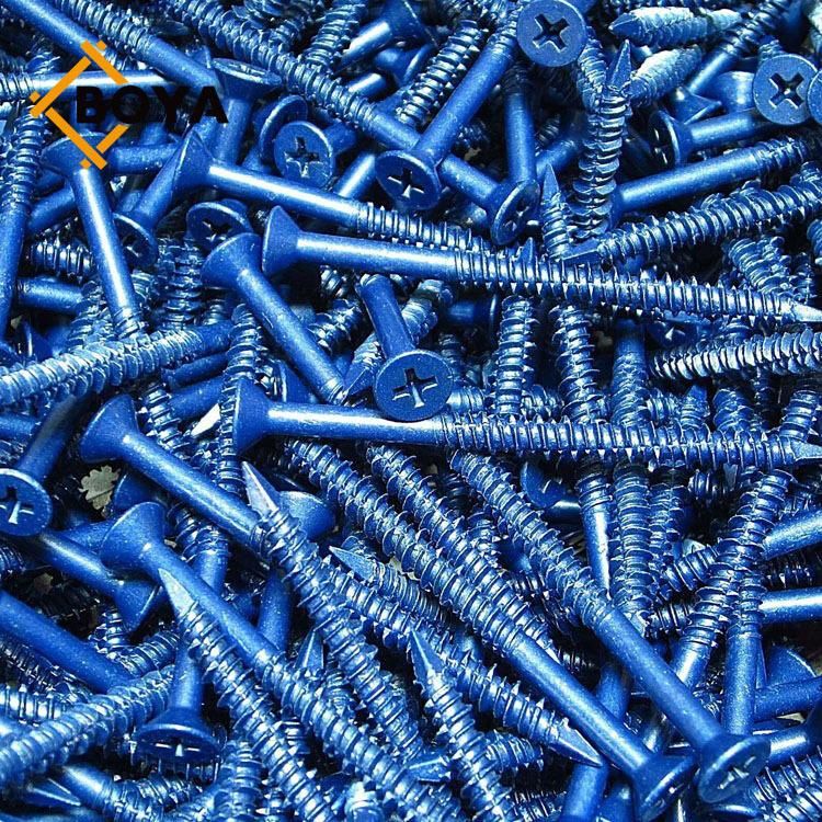 Blue Carbon Steel Concrete Screws