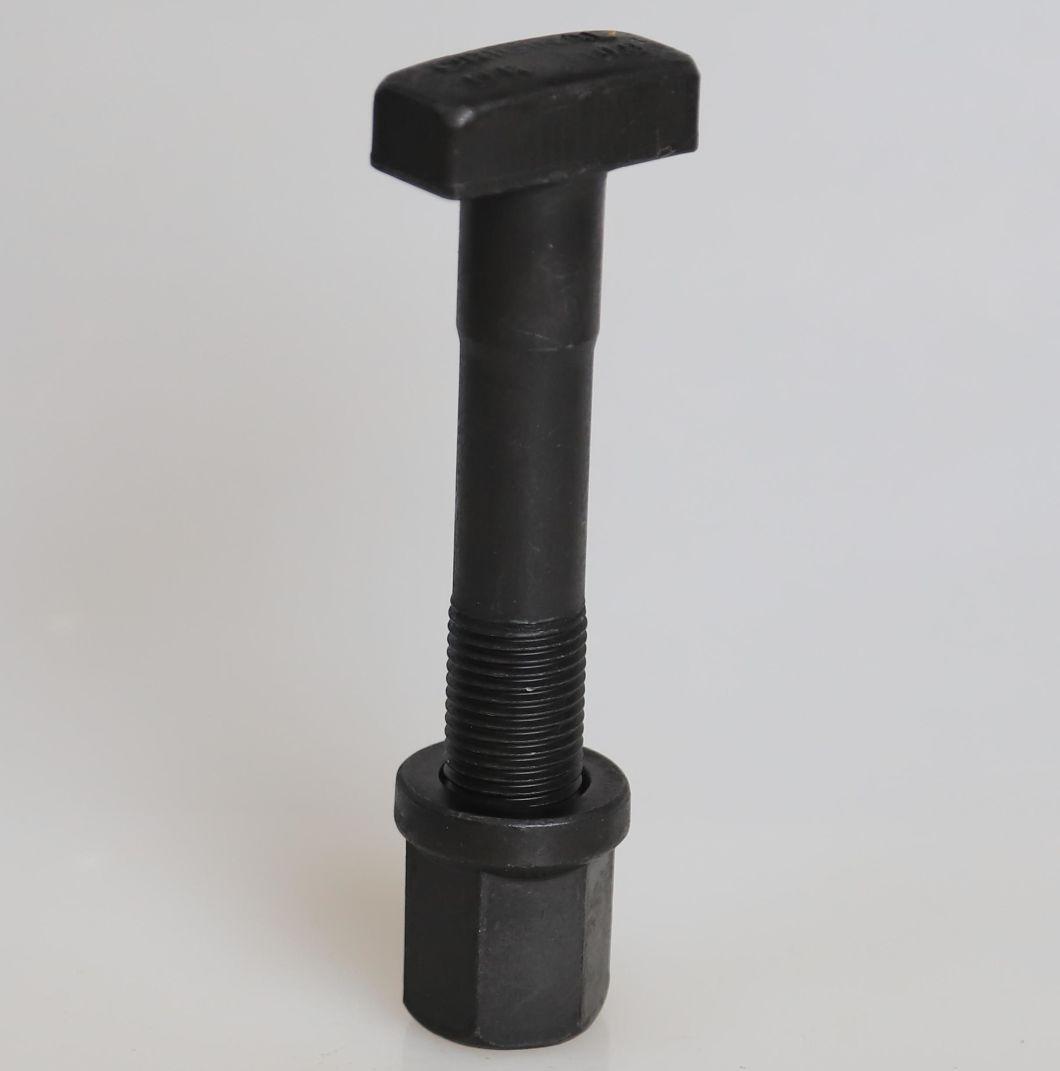 High Quality 10.9 Grade Wheel Stud Screws 659112613 M20X2.0X130 Hardware Truck Wheel Bolt Hex Hub Bolts and Nuts Set T-Bolt