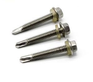 DIN7504K Stainless Steel Ss410 Hex Flange Head Self Drilling Screw