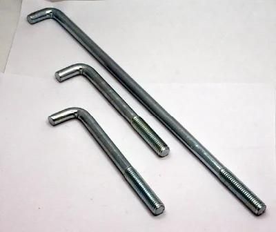 M24*600 Zinc/HDG/Dacromet Custom L/J/U/I Shape Foundation Bolts Anchor Bolts