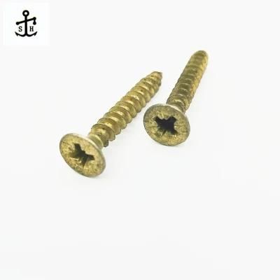 Brass Recessed Countersunk Head Wood Screws Made in China