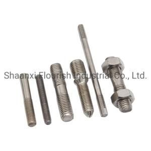 Custom Machining Stainless Steel Double Threaded Stud Bolts