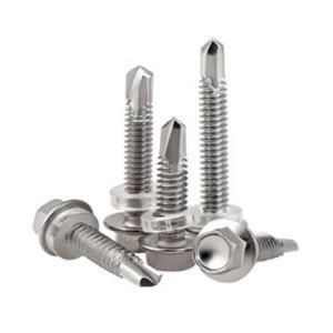 Building Roofing Screws with Washers Hexagonal Hex Head Self Drilling Screws