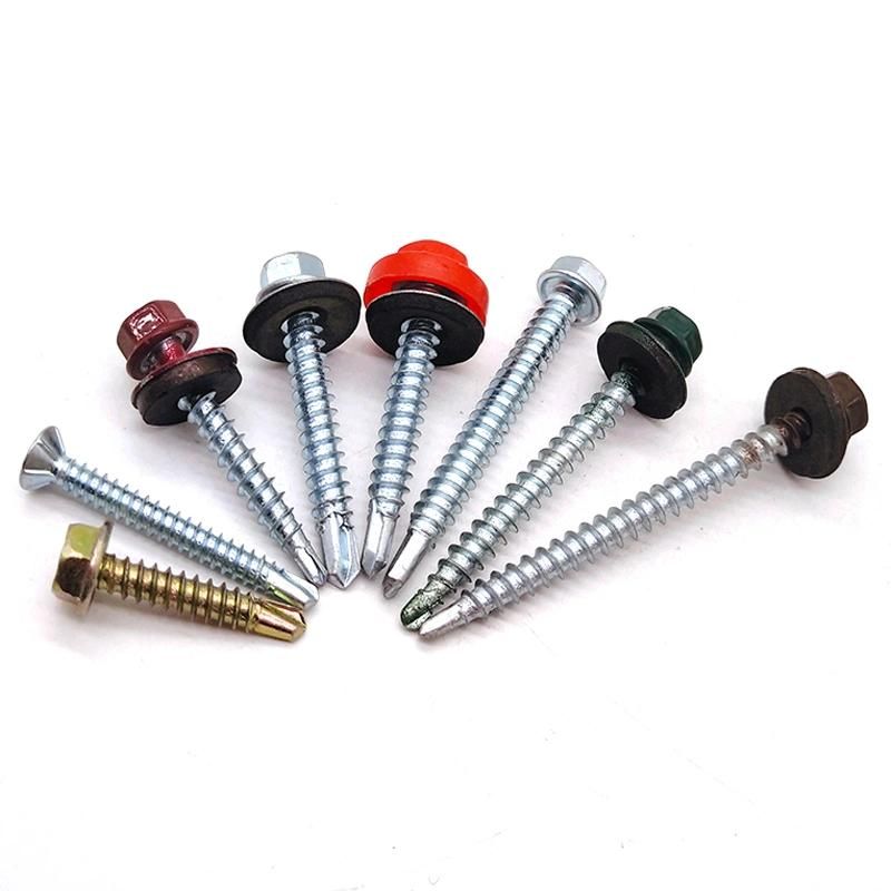 Hex Washer Head Self Drilling Screw with EPDM Bonded Washers