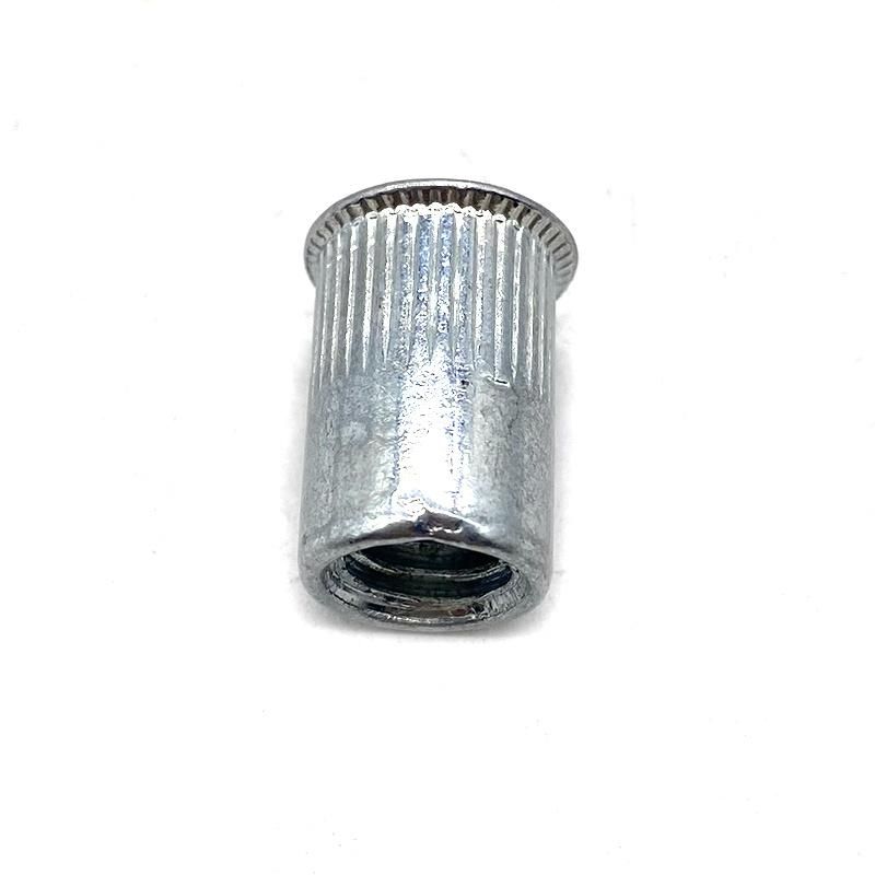 Flat White/Yellow Zinc Plated Waterproof Blind Carbon Steel Heavy-Duty Threaded Insert Rivet Nuts