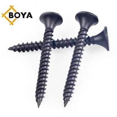 High Quality Black Fine Thread Drywall Screw Manufacturer/Supply Bugle Head Black Gypsum Board Screw Drywall Screw Tianjin