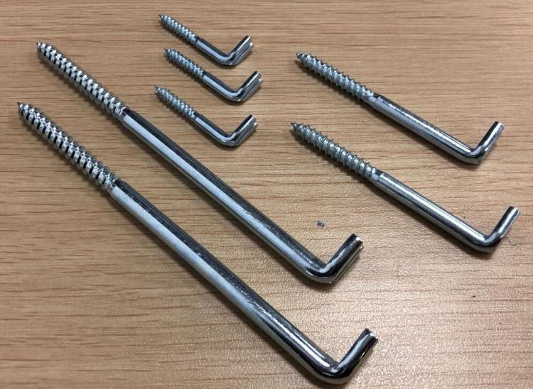 Hook Screw with Slot Driver Wood Thread