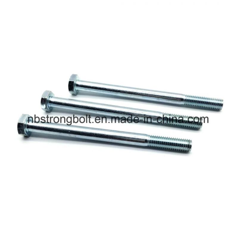 DIN931 Screw Hex Bolt with Zp Gr. 8.8