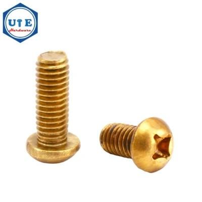 Brass Pan Head Screw / Brass Screw with High Quality DIN7985