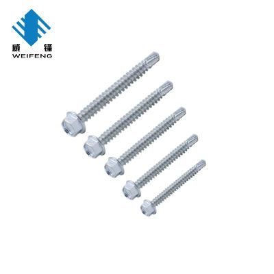 Hot Sale Zinc Plated Hex Washer Head Self Drilling Screw
