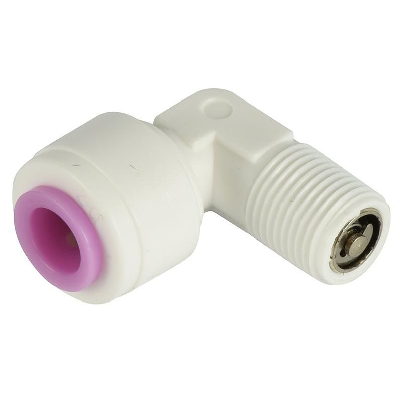 RO 1/4 Tube Od 1/4 Thread Male Elbow Water Filter Fittings Check Valve