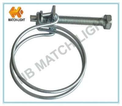 China Manufacturing Double Wire Stainless Steel Pipe Clamp