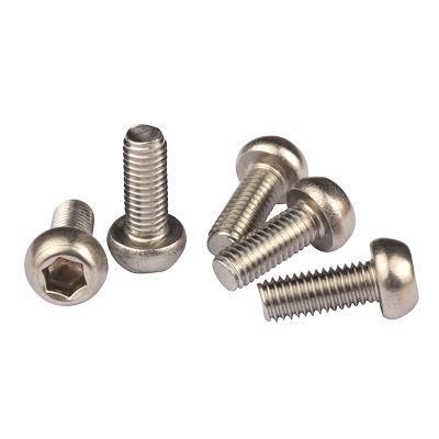 SUS304 316 Stainless Steel Allen Round Head Hexagon Socket Screw