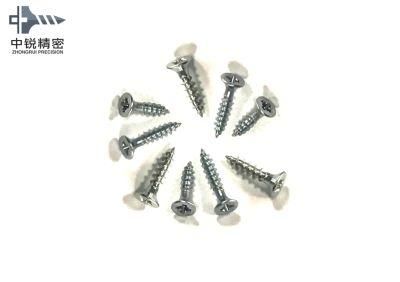 Pozidriv Flat Head Chipboard Screw Double Csk Flat Full Thread C1022 Harden White Zinc Plated 3X20mm Chipboard Screw