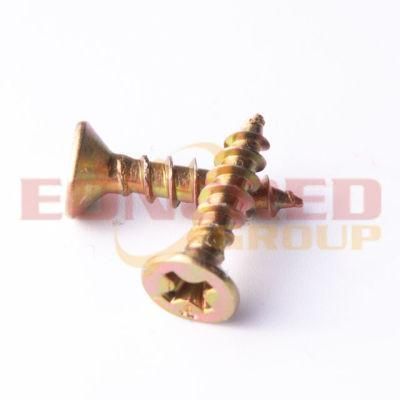 Yellow Zinc Torx Drive Double Countersunk Head Screw Wood Chipboard Screw