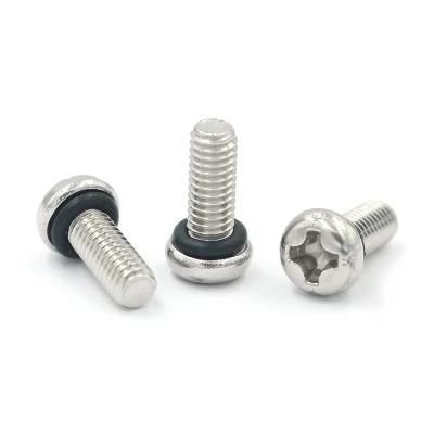 M2-M8 Flat Countersunk Head Cross Water Proof O Ring Self Sealing Screws