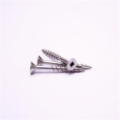 Flat Head Square Drive Wood Screw Type 17 Ss 304