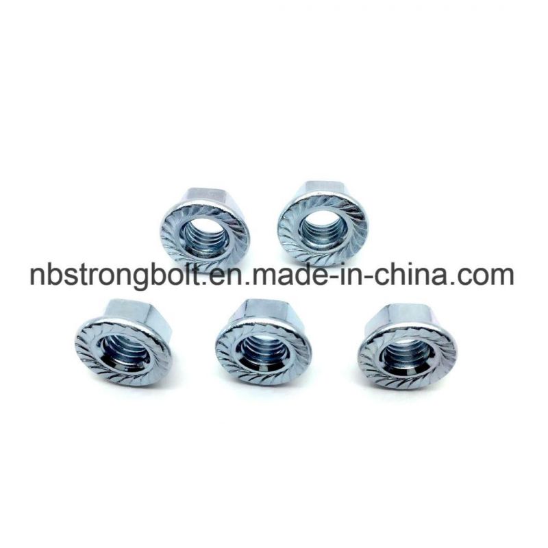 DIN6331 Flange Nut Yellow Zinc